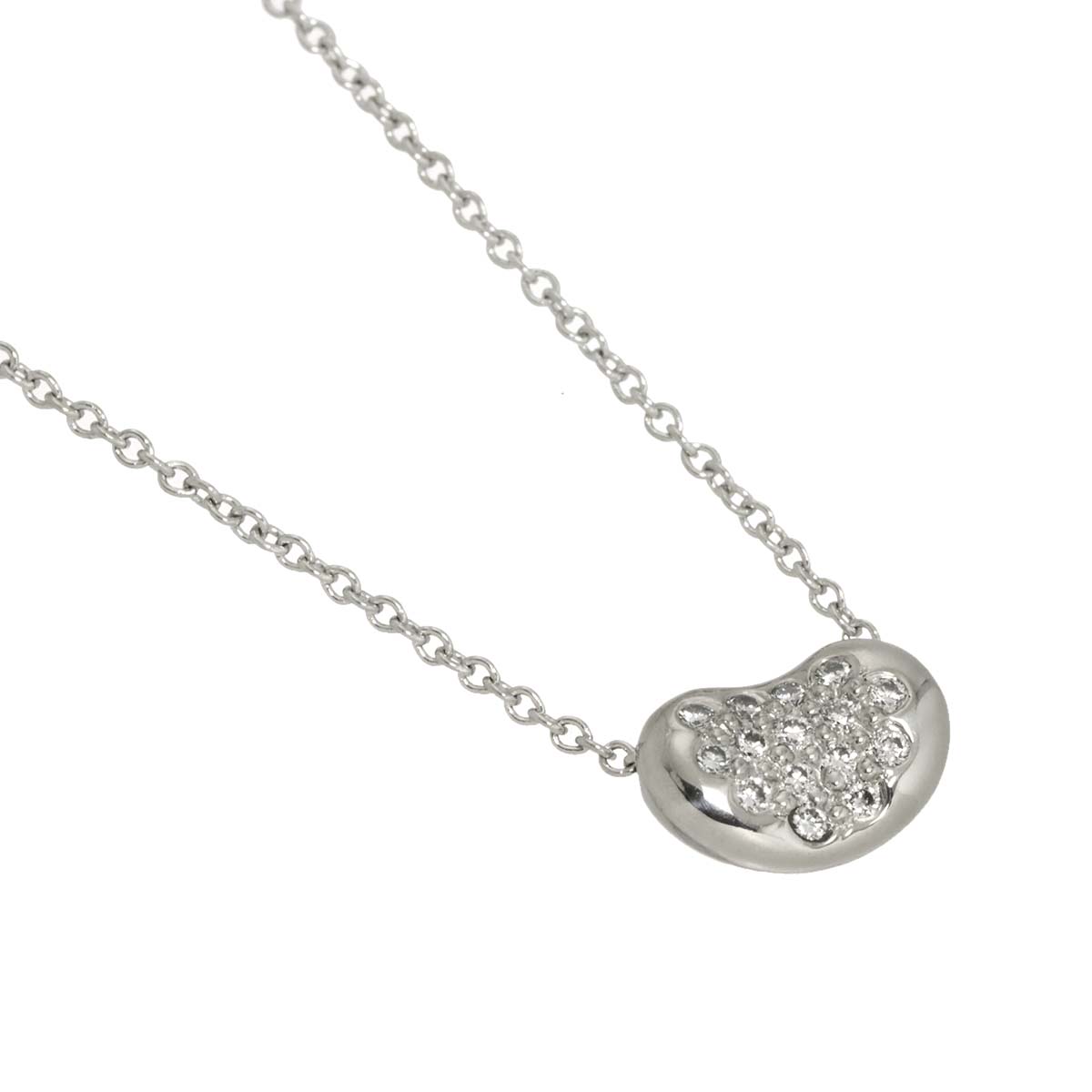 Bean Diamond Necklace Platinum