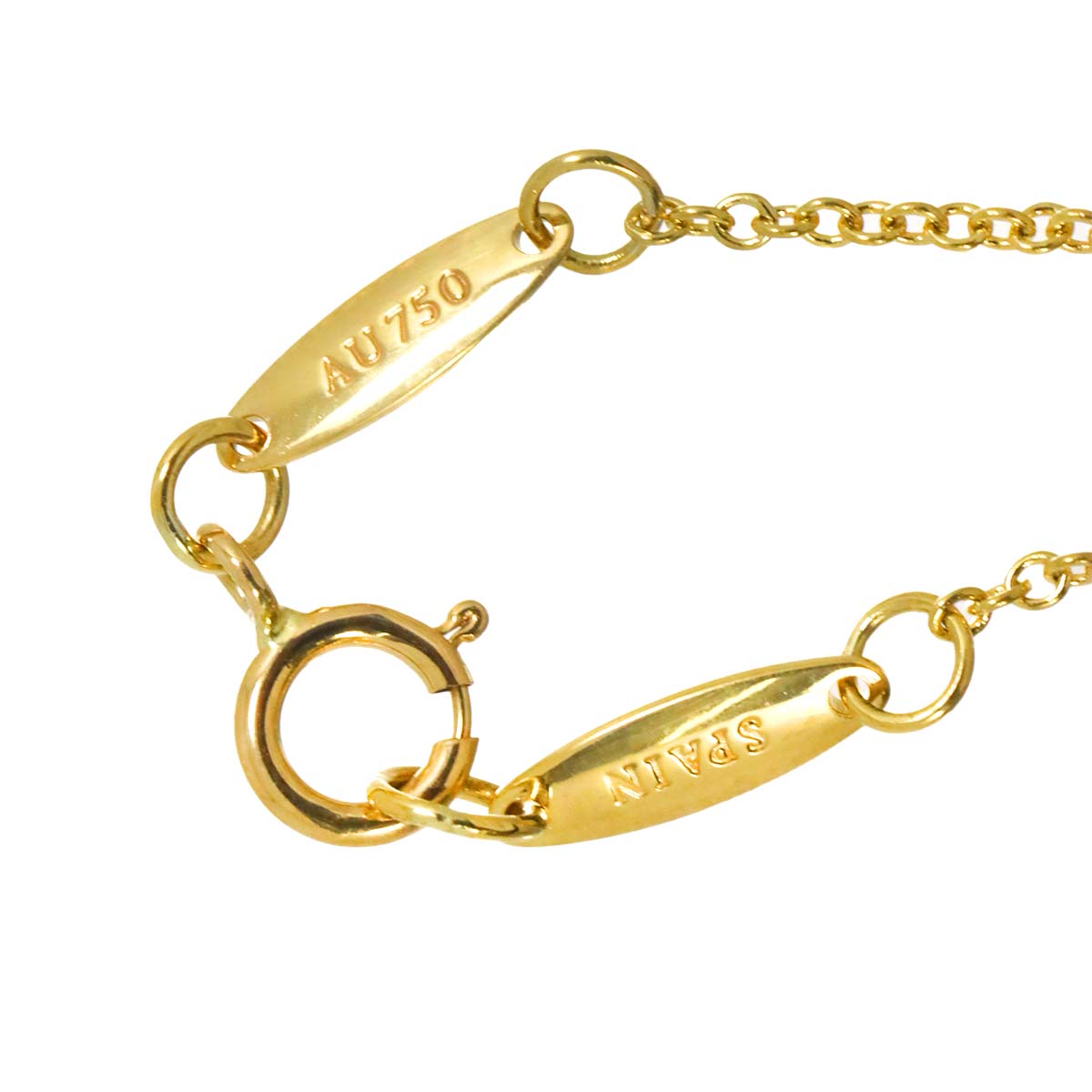 Open Heart Necklace 18K Yellow Gold 750