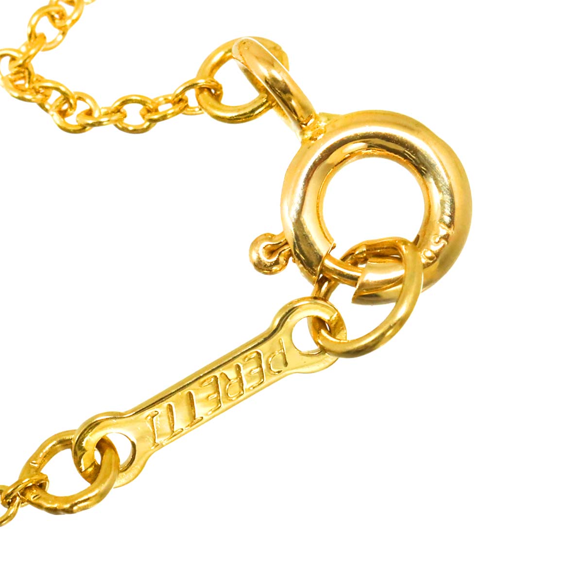 Bean Diamond Necklace 18K Yellow Gold 750