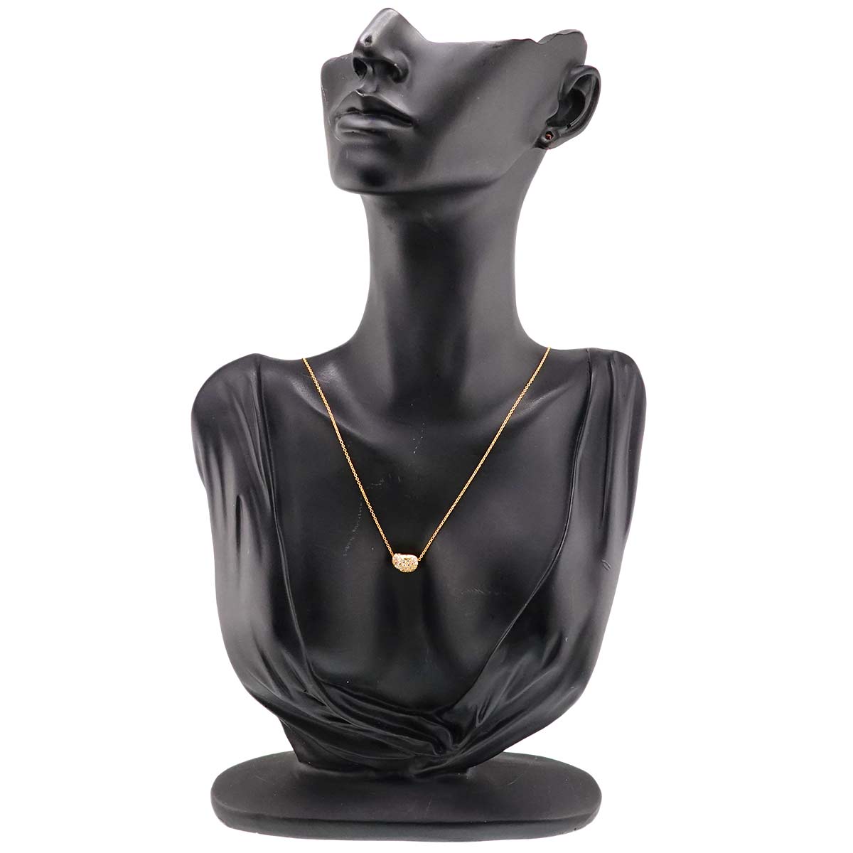 Bean Diamond Necklace 18K Yellow Gold 750