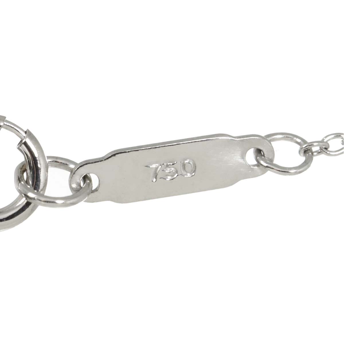 Cross Diamond Necklace 18K White Gold 750