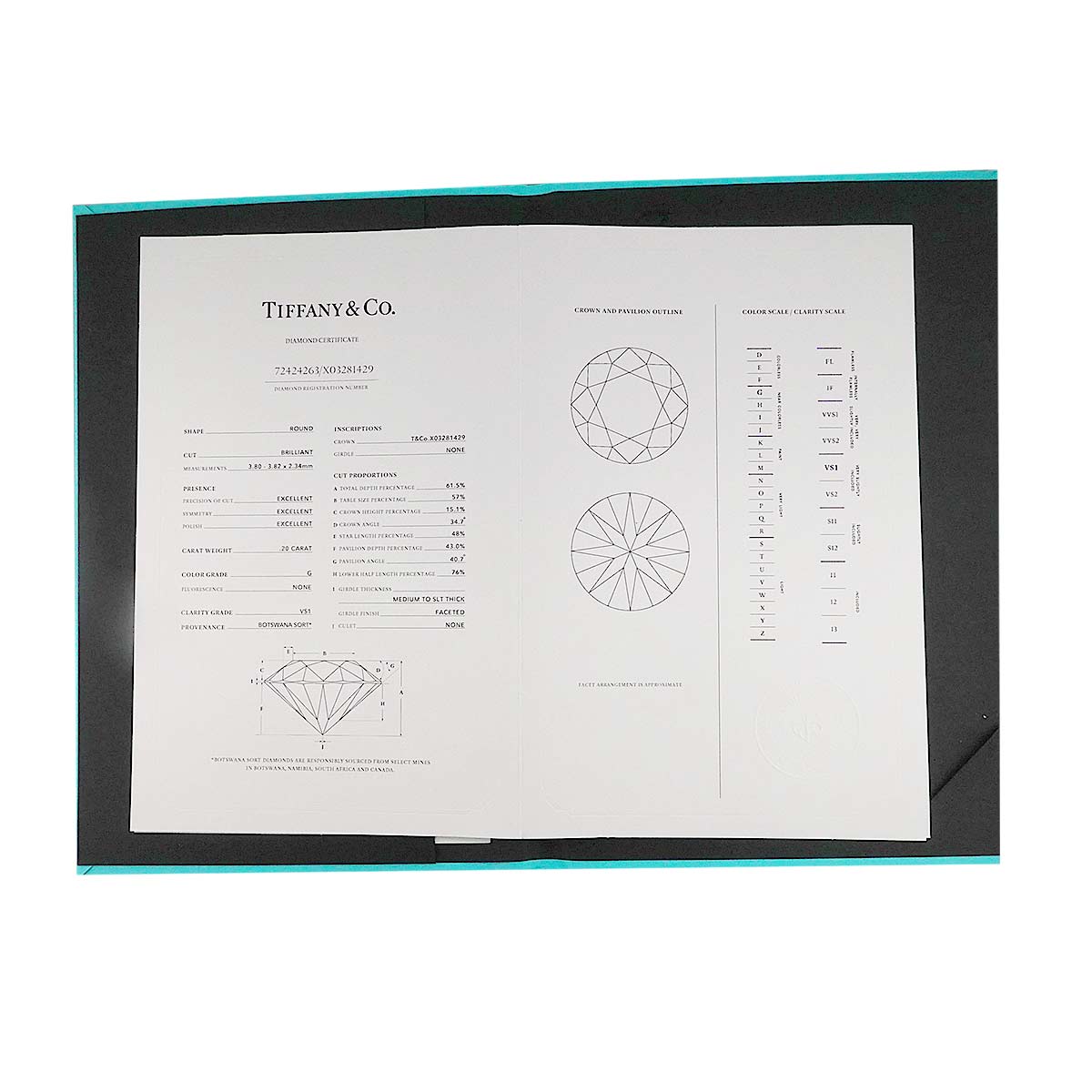 By The Yard Diamond 0.20ct G/VS1/3EX Necklace Platinum