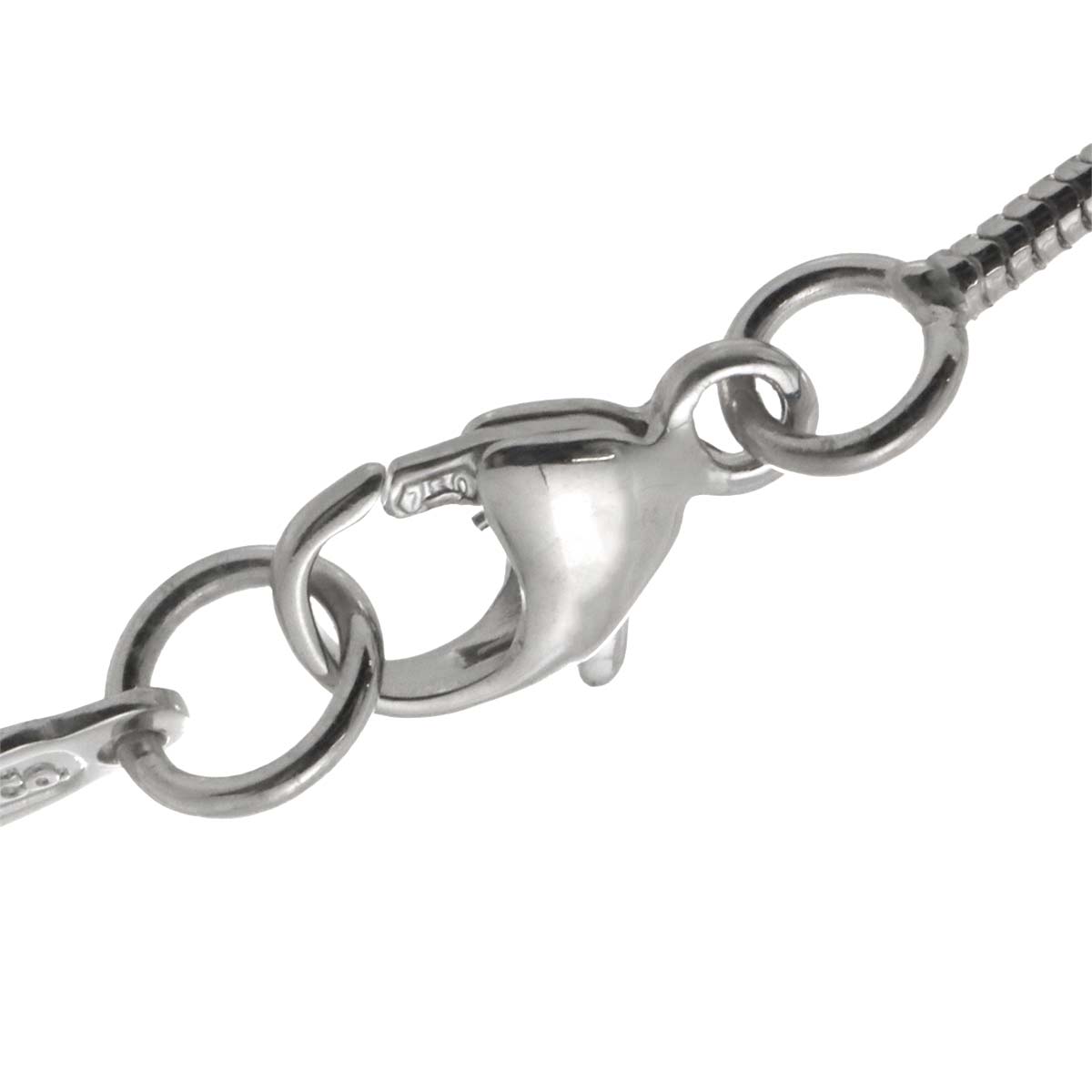 Feather Diamond Necklace 18K WG White Gold 750