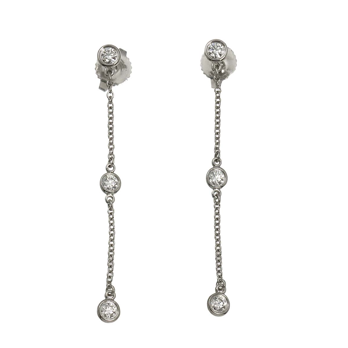 By The Yard  Diamond Earrings Pierced Pt