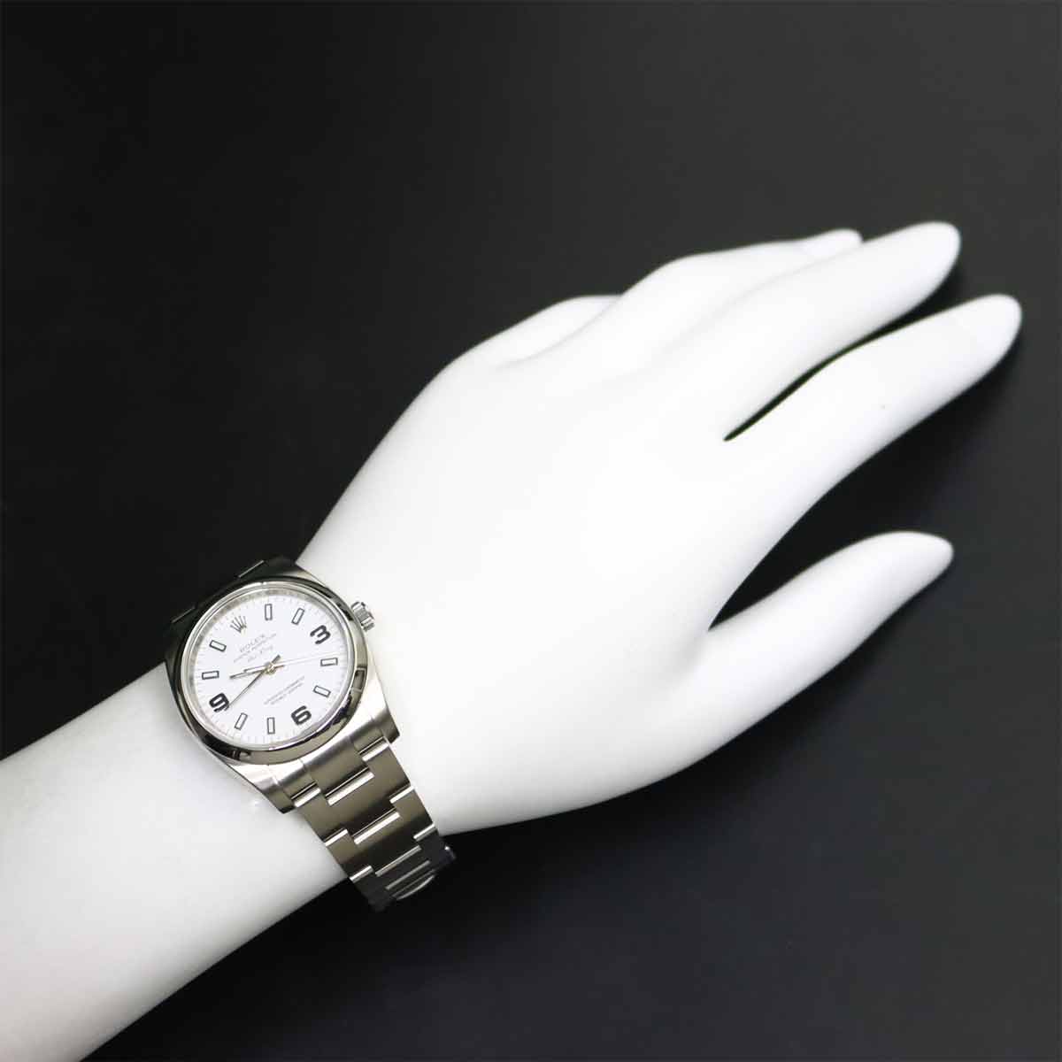 Air King 114200 Serial M Automatic White Dial Mens Watch