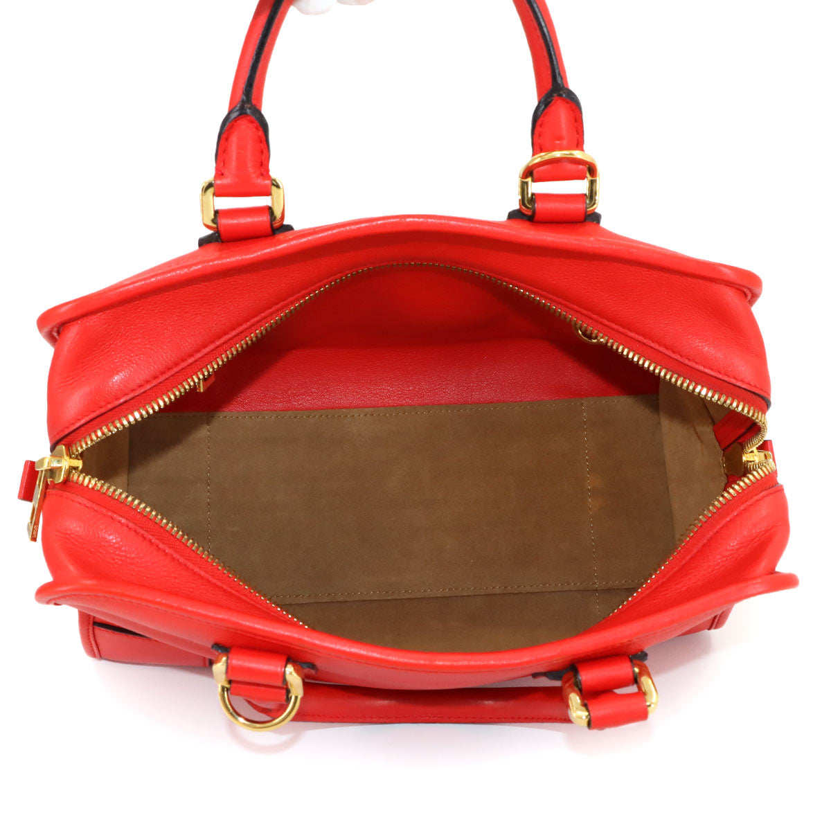 Amazona 28 Hand Shoulder Bag Leather Red Anagram Purse