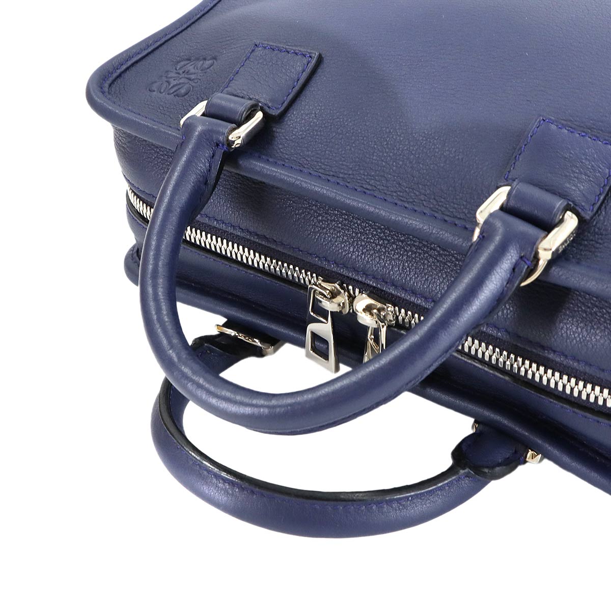 Amazona 23 Hand Bag Leather Navy 352.30.N71 Anagram