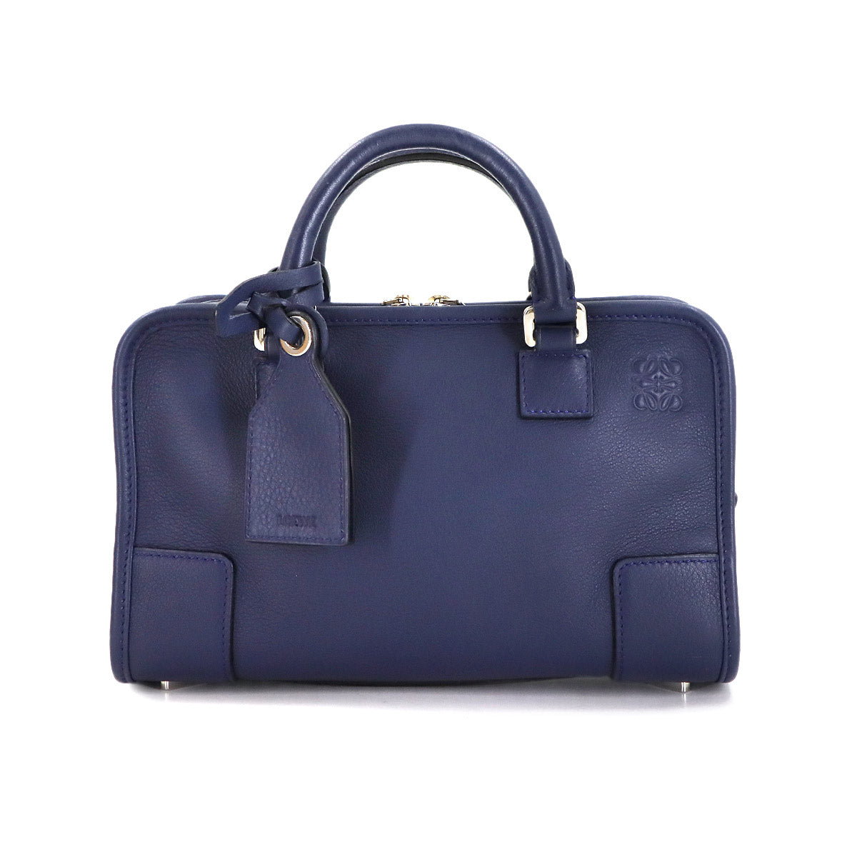 Amazona 23 Hand Bag Leather Navy 352.30.N71 Anagram