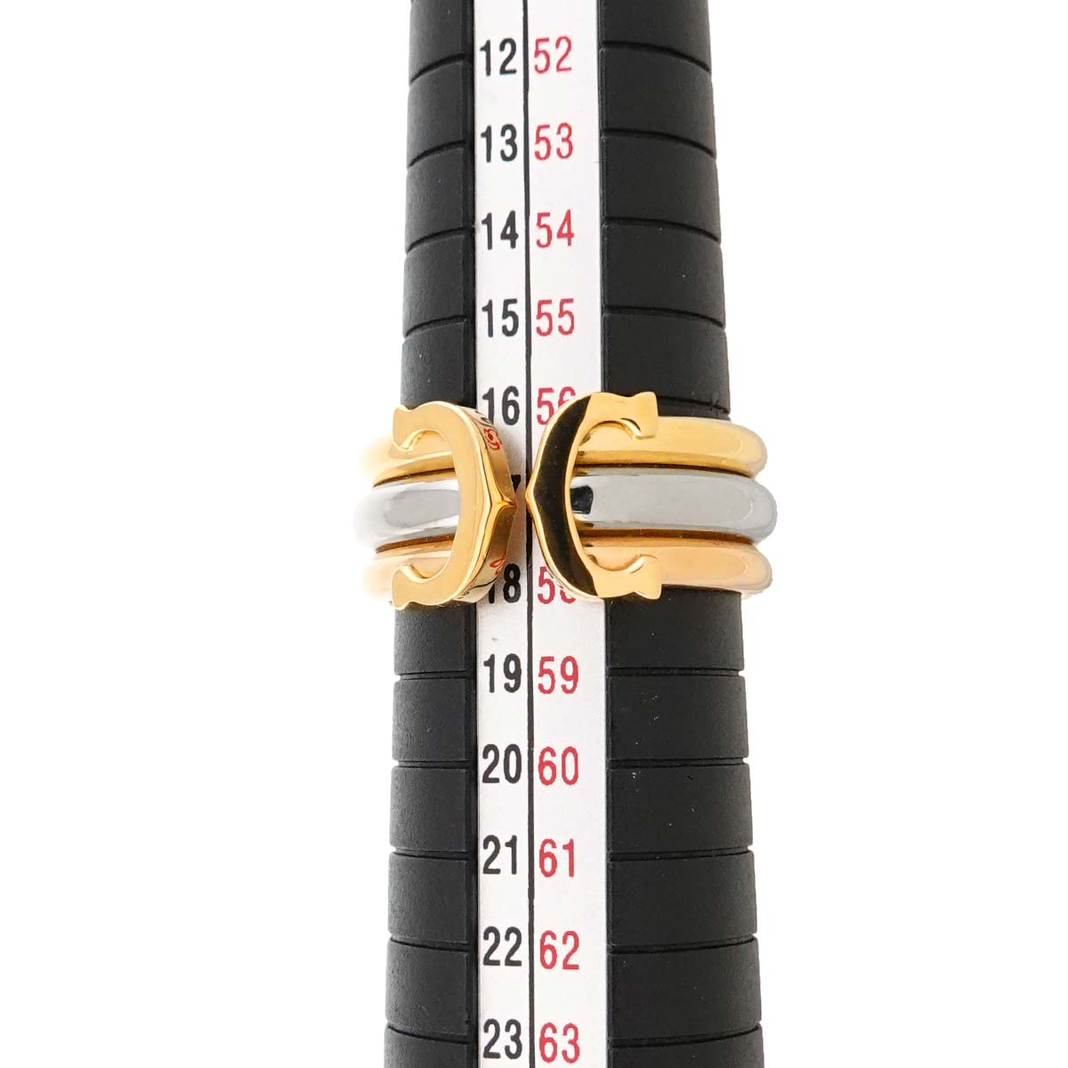 Cartier C2 LM Ring 18K YG WG PG 750 Size56 7.5(US)