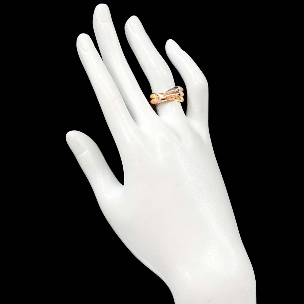 Trinity MM Ring 18K YG WG PG 750 Size53 6-6.25(US)