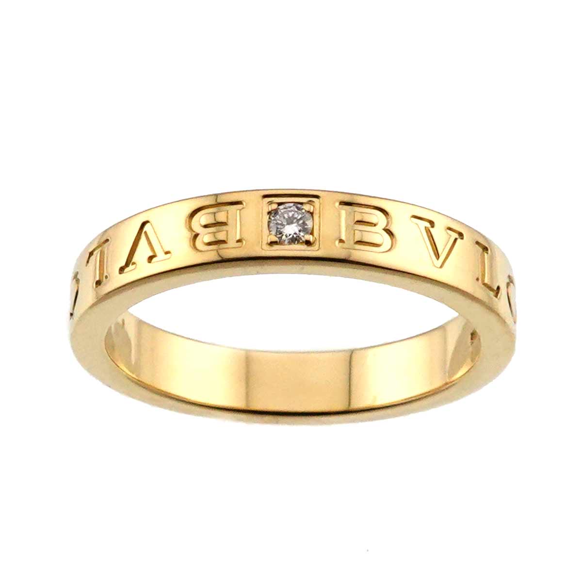 B-ZERO1 Essential Diamond Ring 18K Yellow Gold 750 Size9(US)