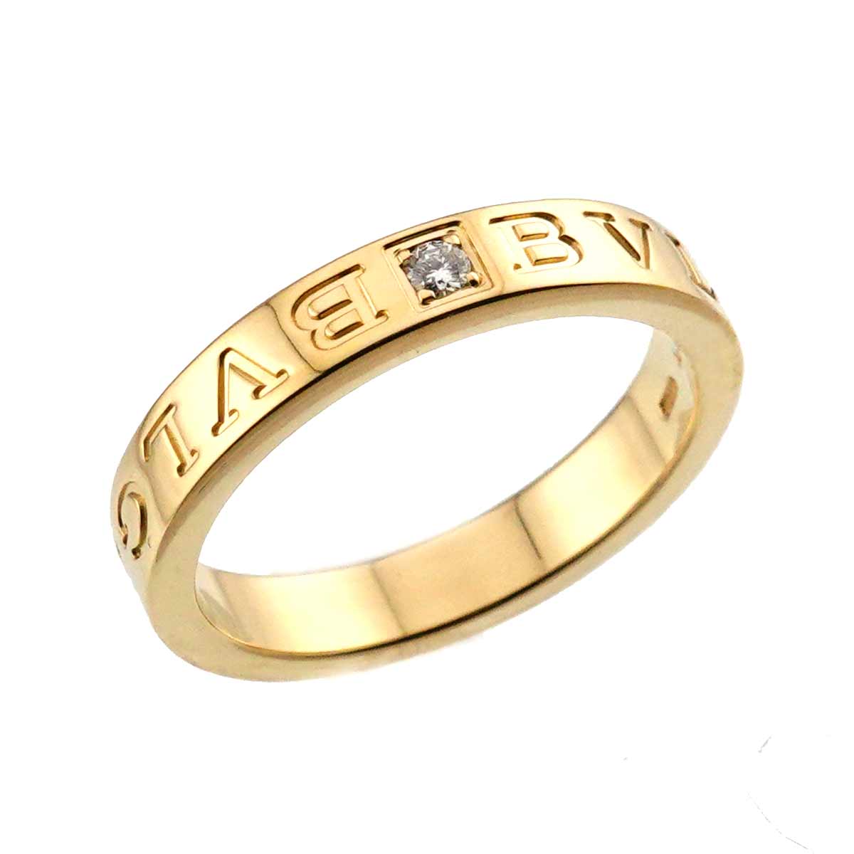 B-ZERO1 Essential Diamond Ring 18K Yellow Gold 750 Size9(US)