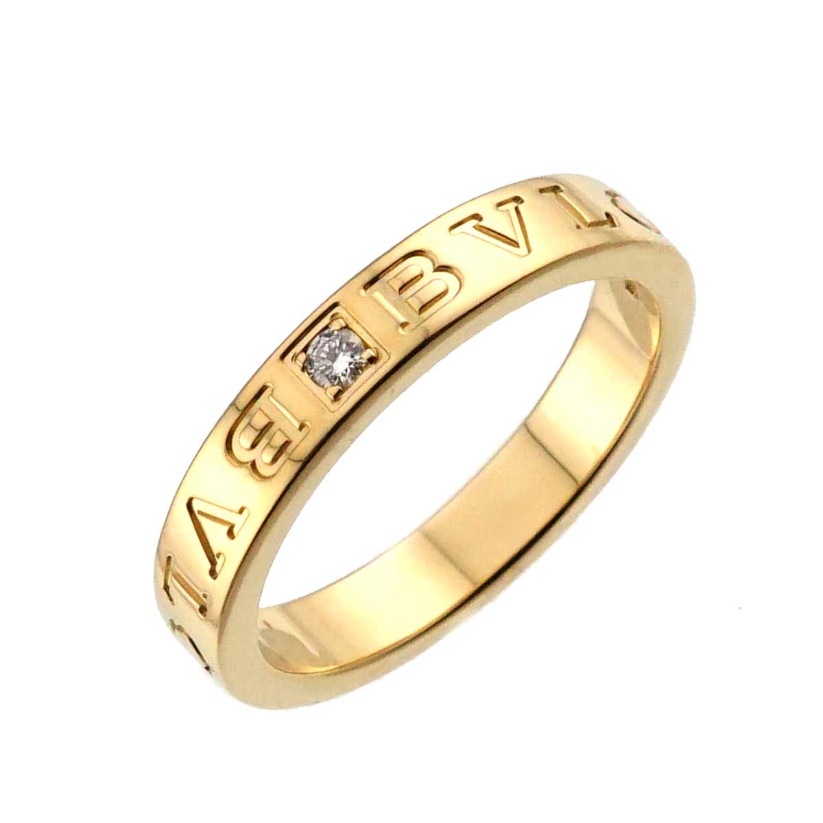 B-ZERO1 Essential Diamond Ring 18K Yellow Gold 750 Size9(US)