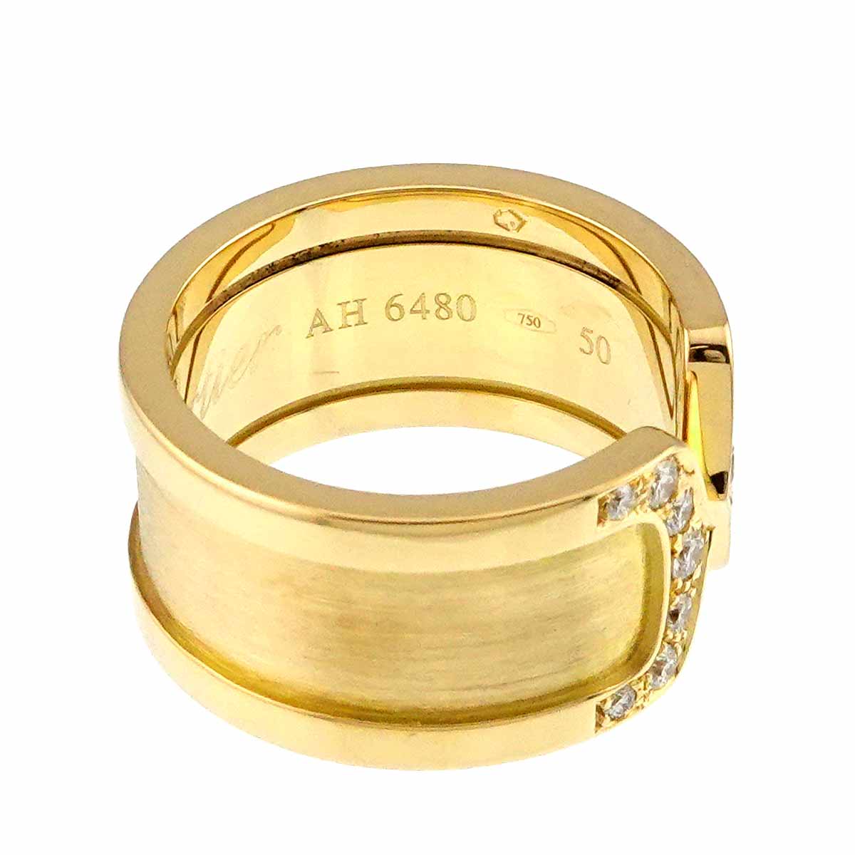 2C Ring Diamond 18K YG 750 size50 4.75-5(US)
