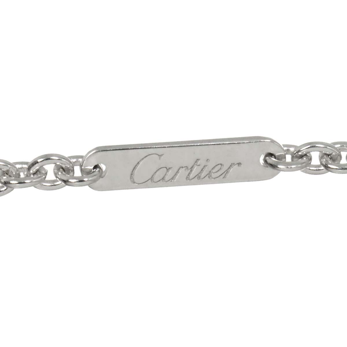 Heart Diamond Necklace 18K White Gold 750