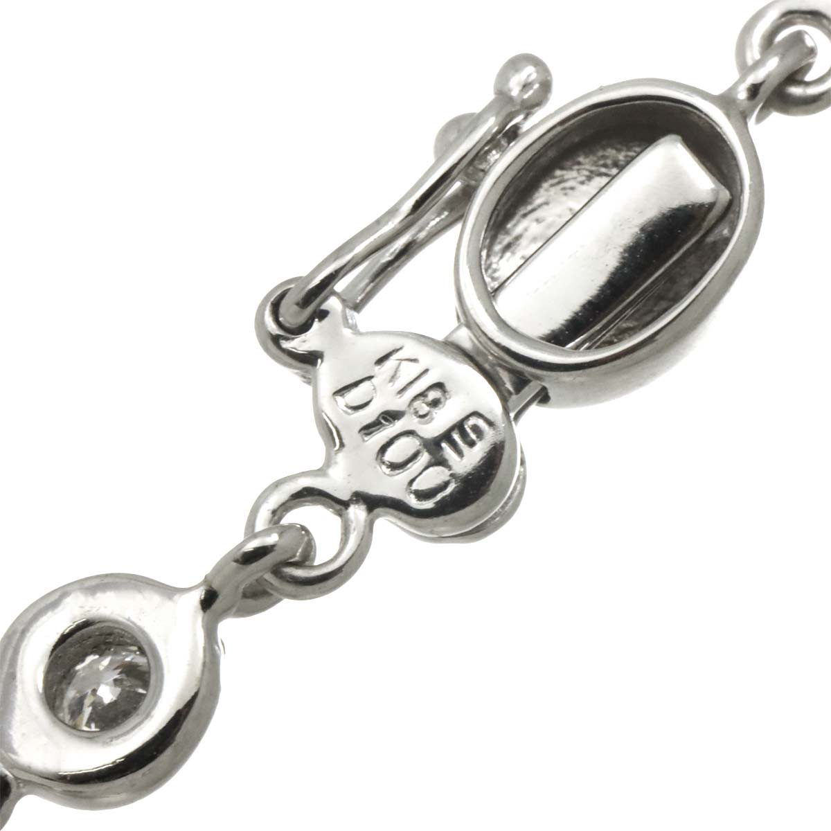 Diamond 1.00ct Bracelet 18K K18 WG White Gold 750