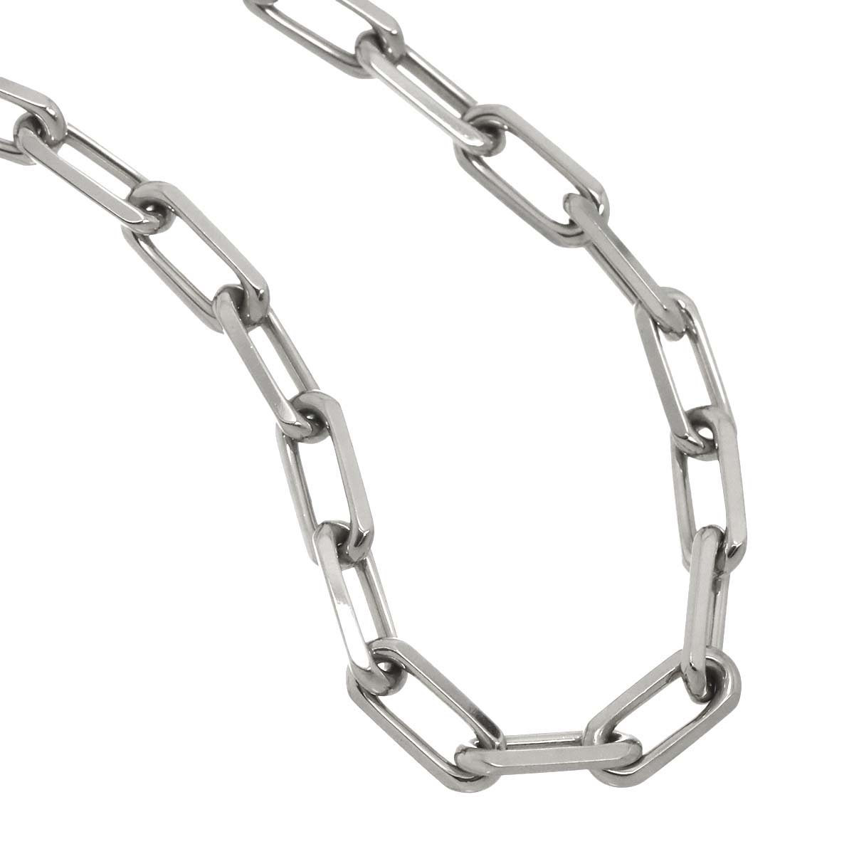 Santos SM Chain Necklace 18K White Gold 750
