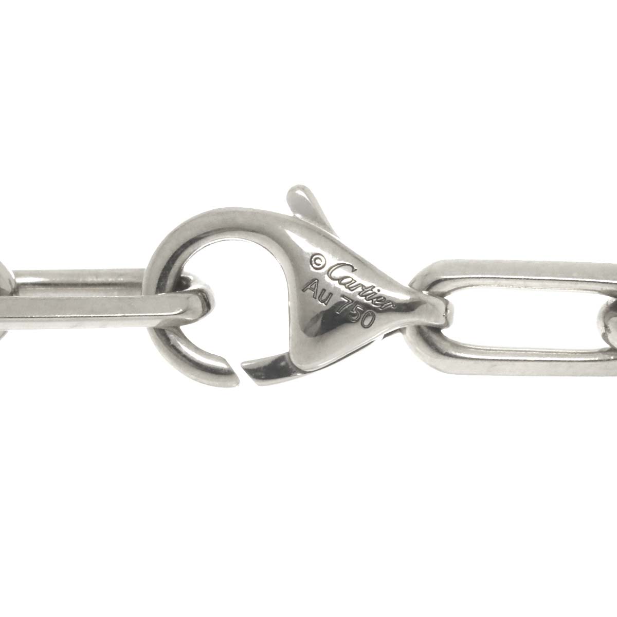 Santos SM Chain Necklace 18K White Gold 750