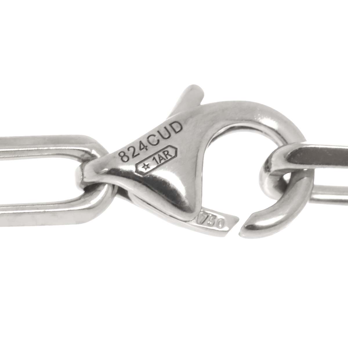 Santos SM Chain Necklace 18K White Gold 750