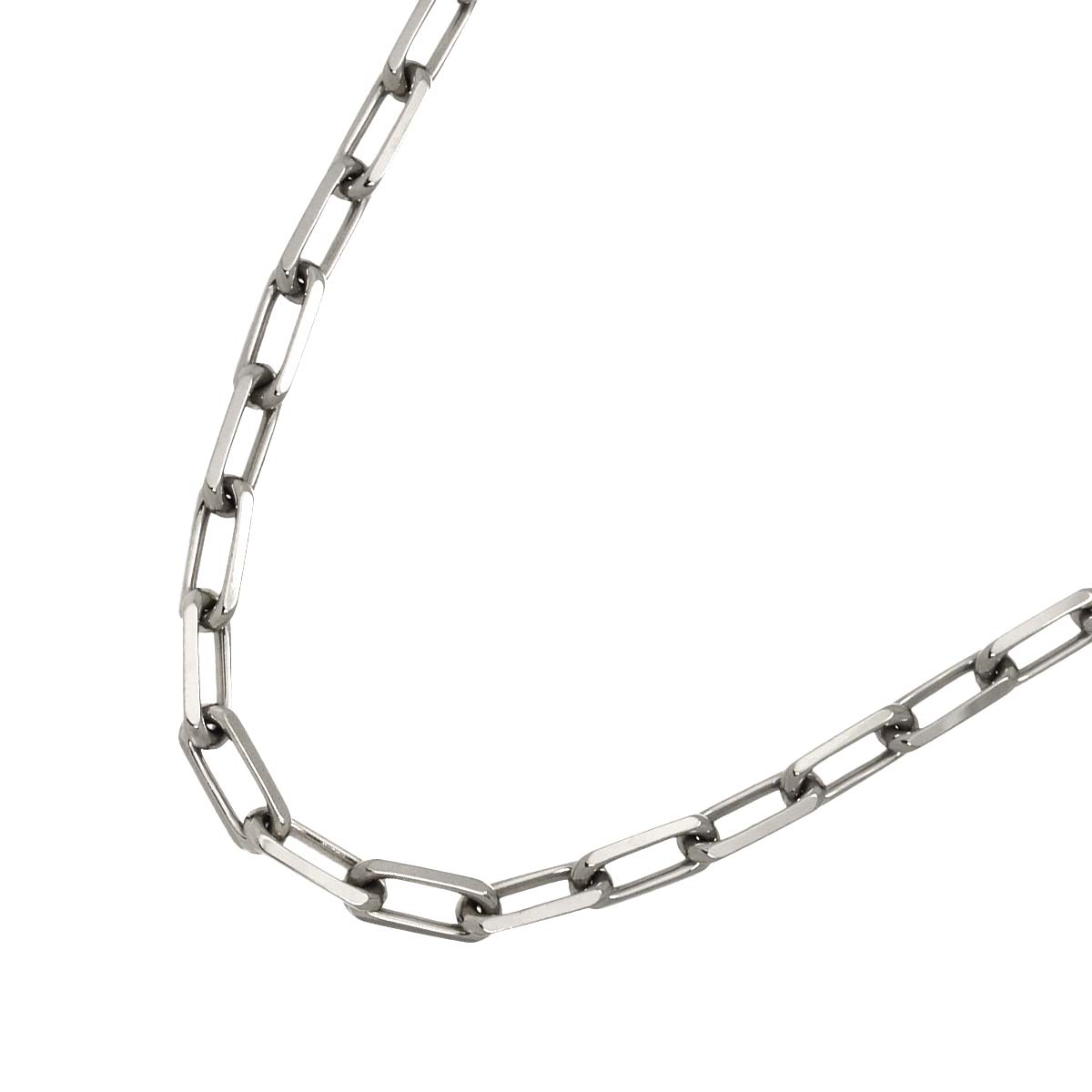 Santos SM Chain Necklace 18K White Gold 750