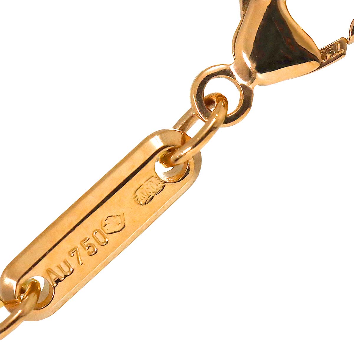 Happy Diamond Bubble Necklace 18K PG 750