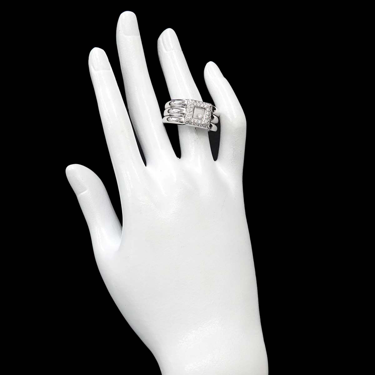 Diamond Ring 18K WG 750 Size9.75-10(US)