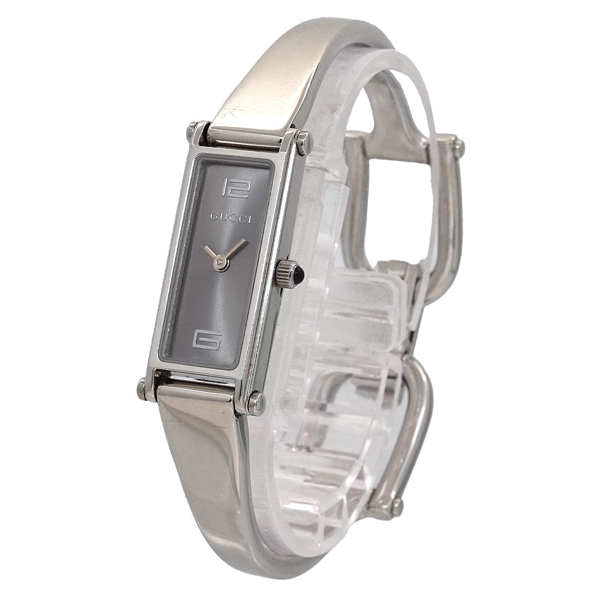 1500L YA015532 Bangle Watch Gray Dial Quartz Ladies Watch