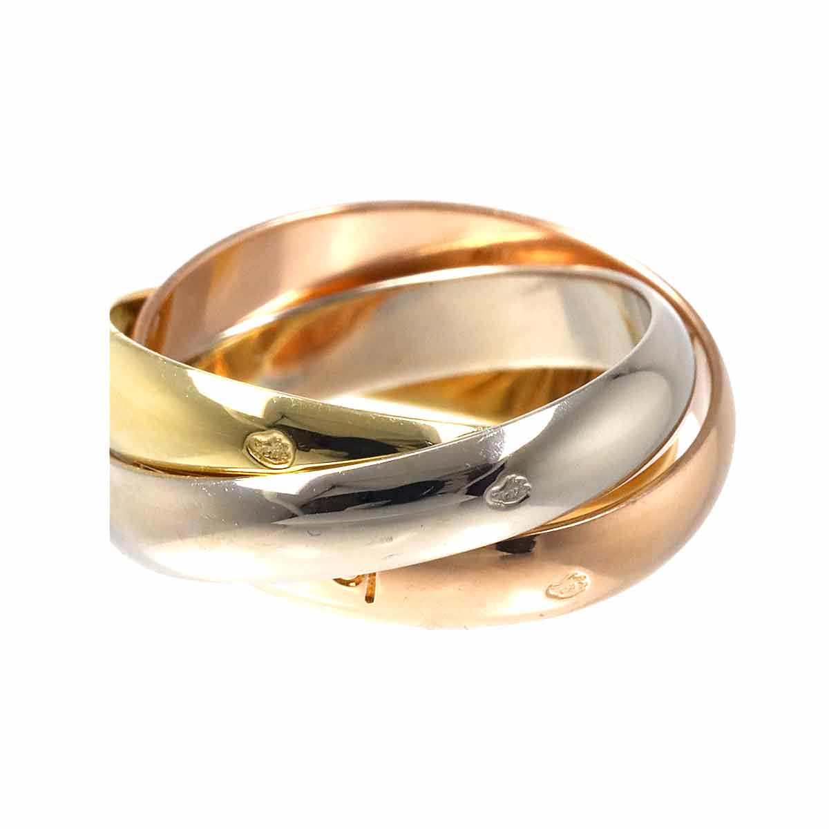 Trinity MM Ring 18K YG WG PG 750 Size50 5.25(US)