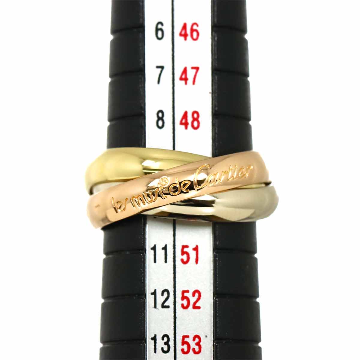 Trinity MM Ring 18K YG WG PG 750 Size50 5.25(US)