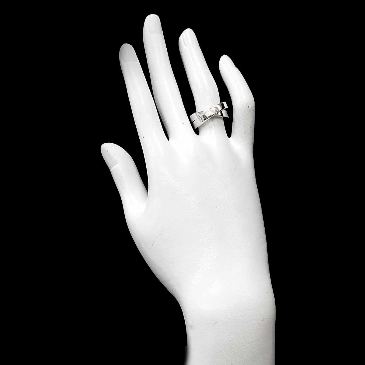 Paris Ring 18K White Gold 750 size52 6(US)