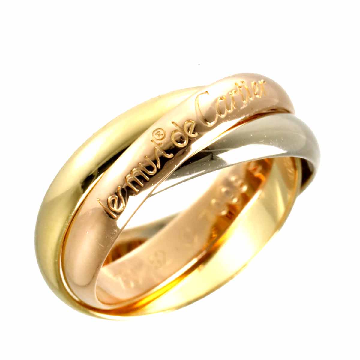 Trinity MM Ring 18K YG WG PG 750 Size52 6(US)