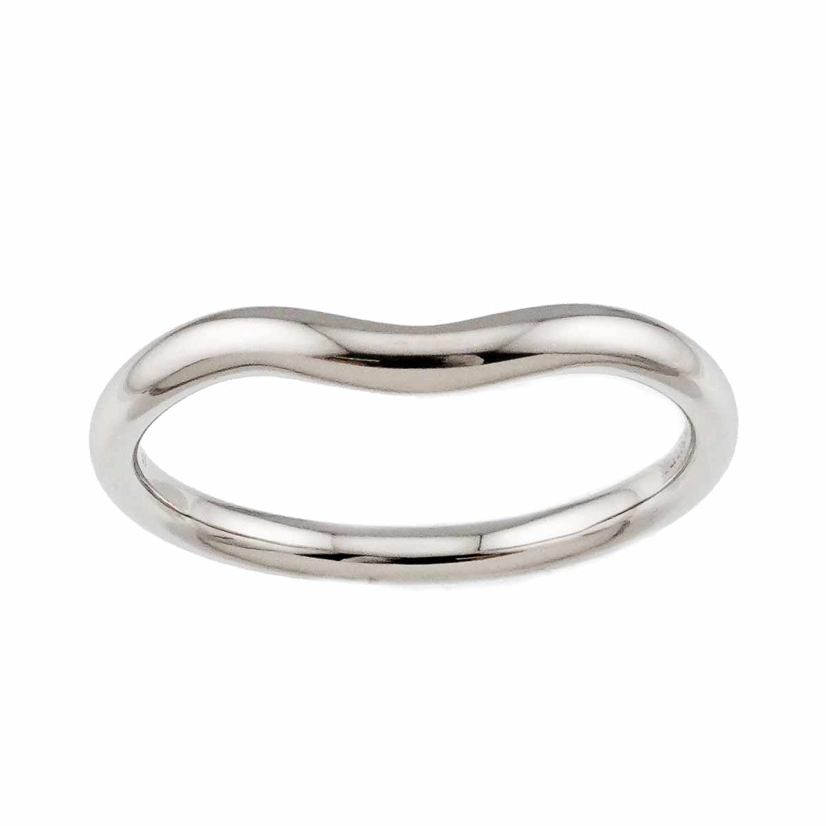 Curved Band Ring Pt Platinum size6.5-6.75(US)