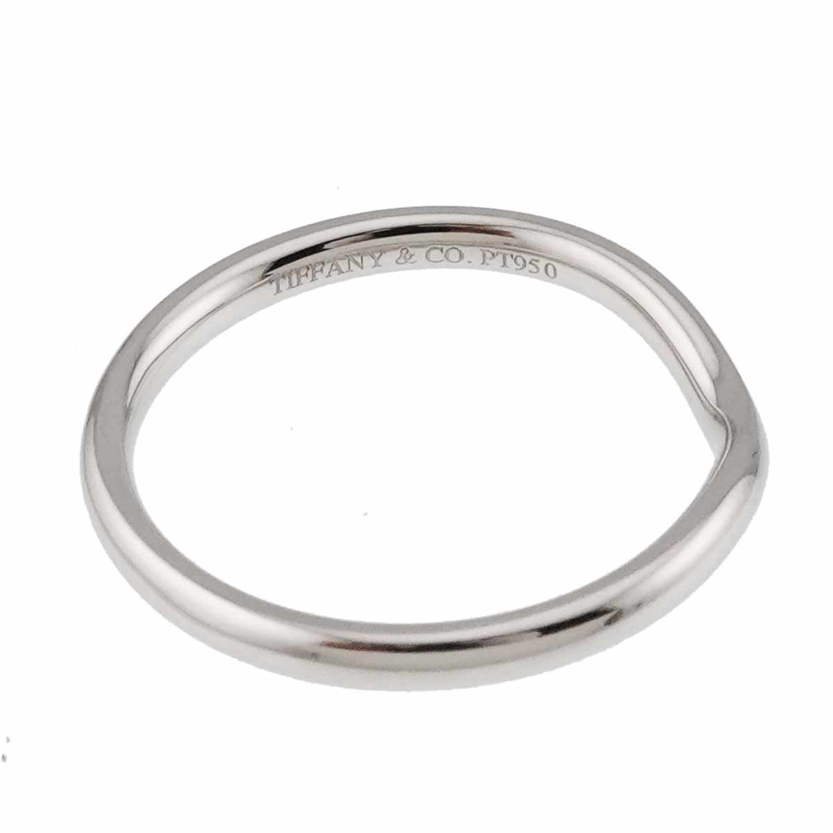 Curved Band Ring Pt Platinum size6.5-6.75(US)