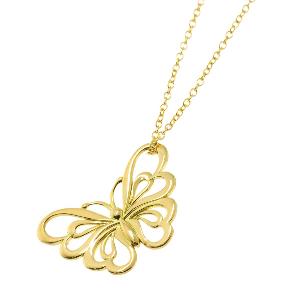 Butterfly Necklace 18K Yellow Gold 750