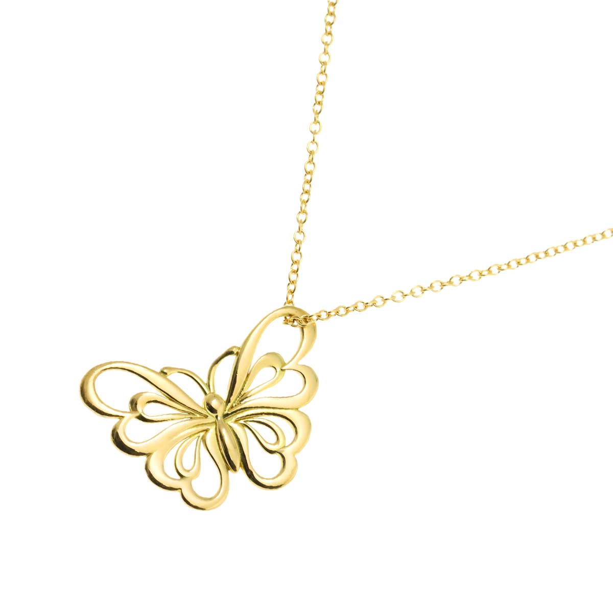 Butterfly Necklace 18K Yellow Gold 750