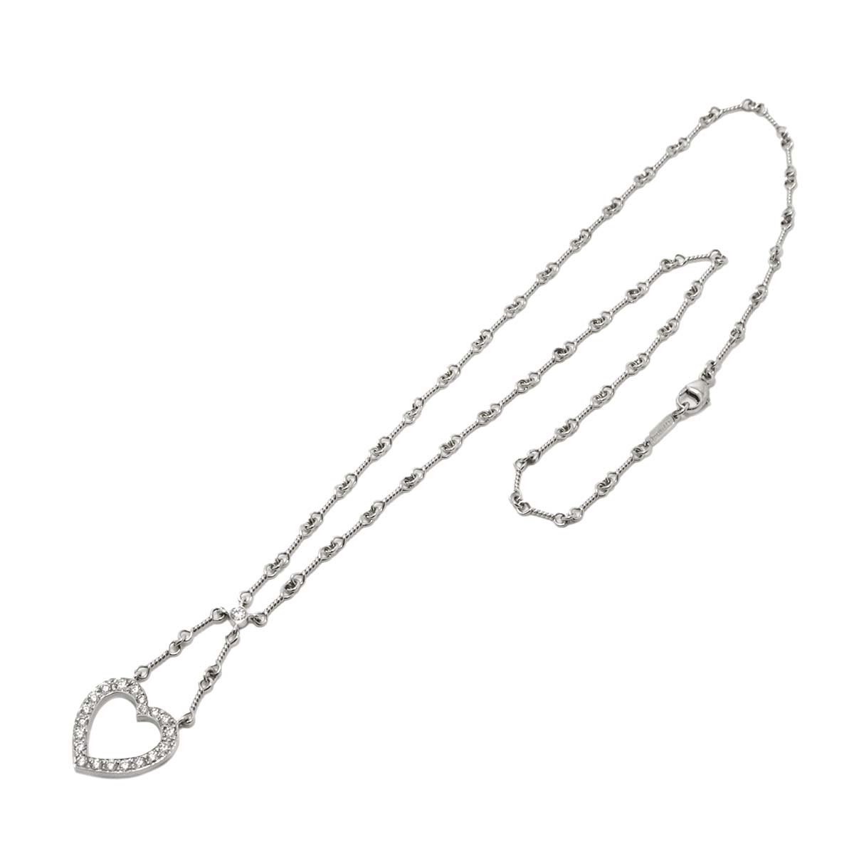 Sentimental Heart Diamond Necklace Platinum