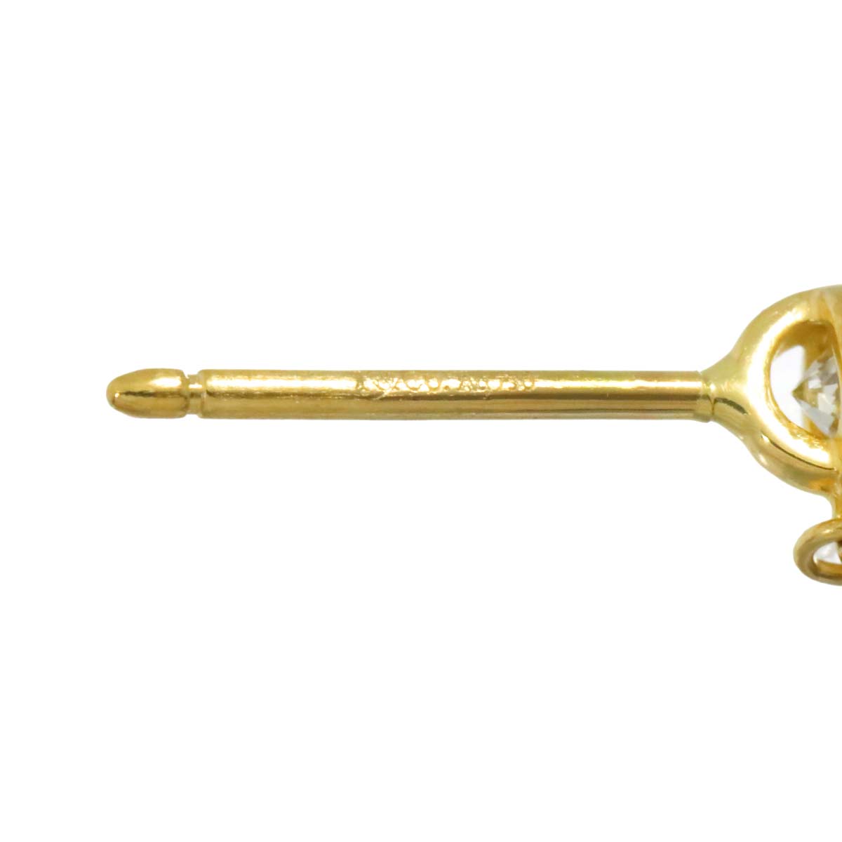 By The Yard Diamond Earrings Pierced 18K Yellow Gold 750