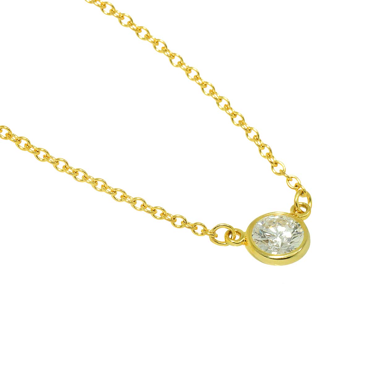By The Yard Diamond 1P Necklace 18K Yellow Gold 750