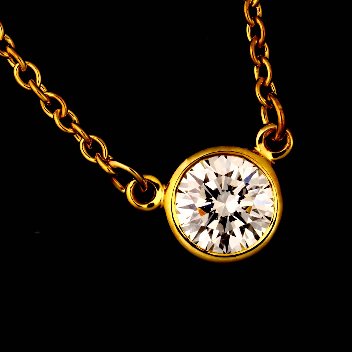 By The Yard Diamond 1P Necklace 18K Yellow Gold 750