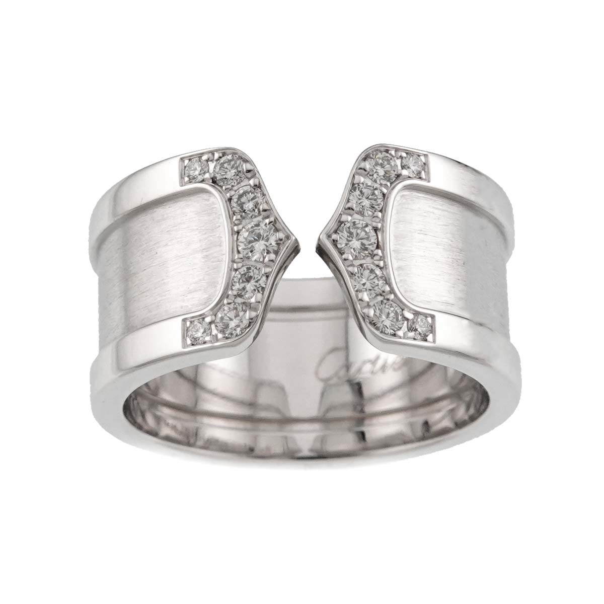 C2 Diamond Ring 18K WG 750 Size54 6.5-6.75(US)