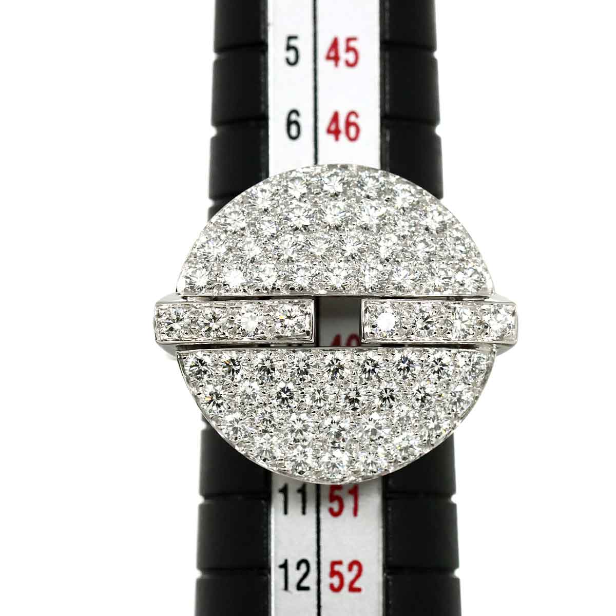 Diamond Ring 18K WG 750 size49 4.75-5(US)