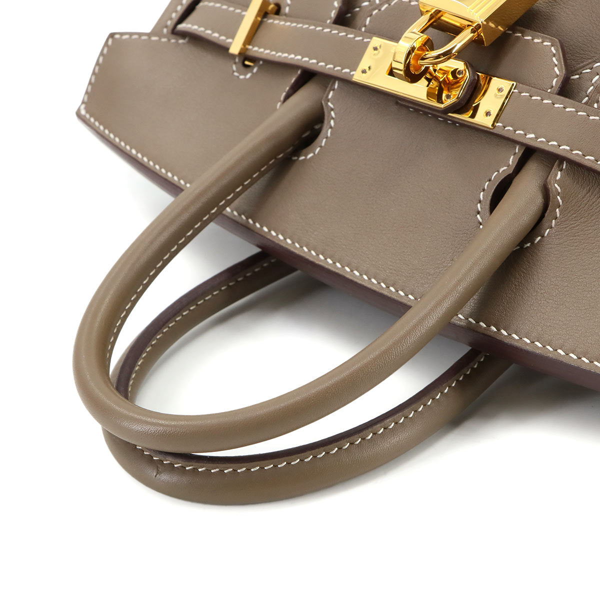 Birkin 25 Hand Bag Swift Etoupe Purse