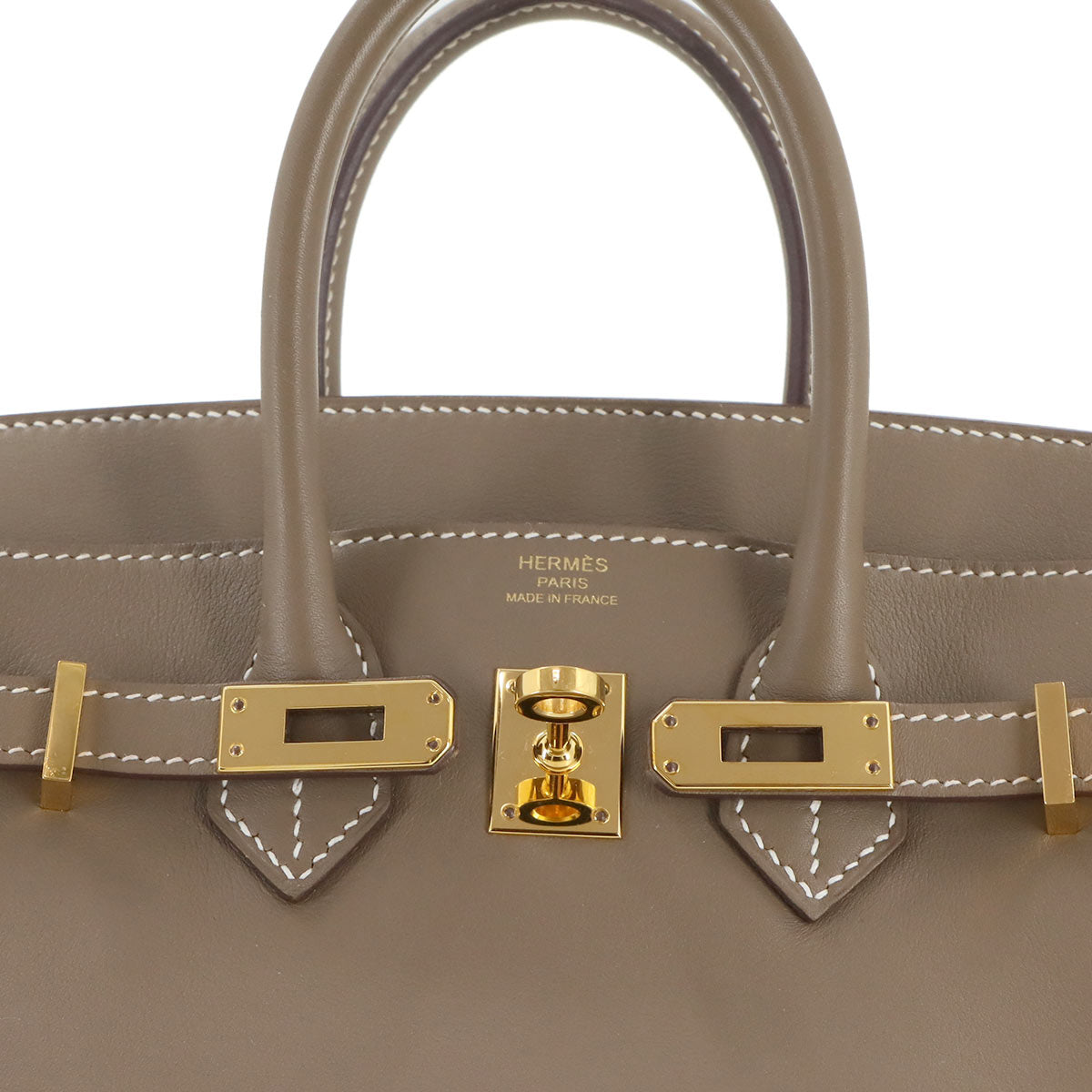Birkin 25 Hand Bag Swift Etoupe Purse