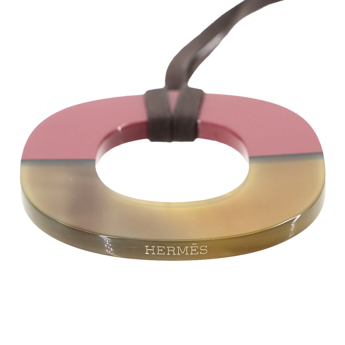 Isum GM Necklace Buffalo Horn Brwon Pink Accessory