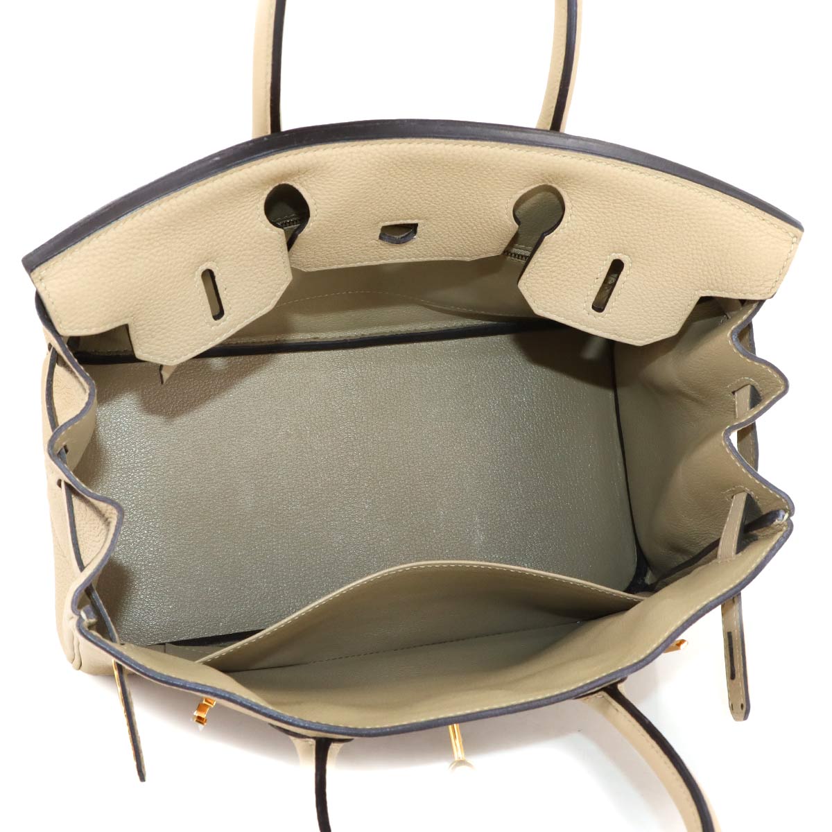 Birkin 30 Togo Leather Trench Hand Bag Purse