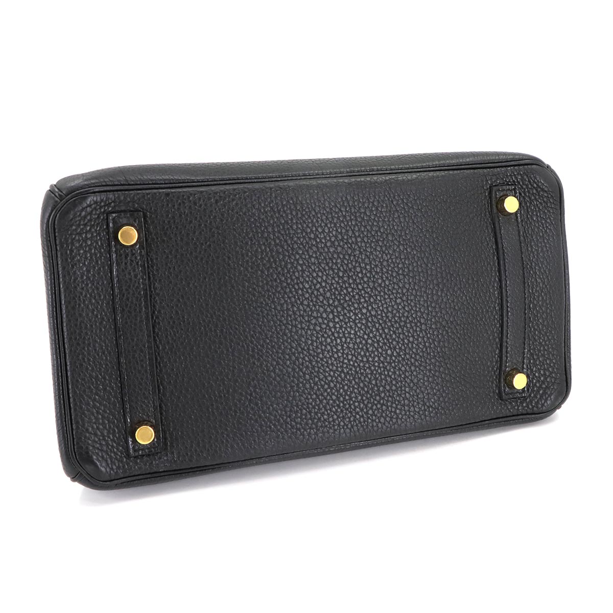 Birkin 30 Togo Leather Black Hand Bag Purse