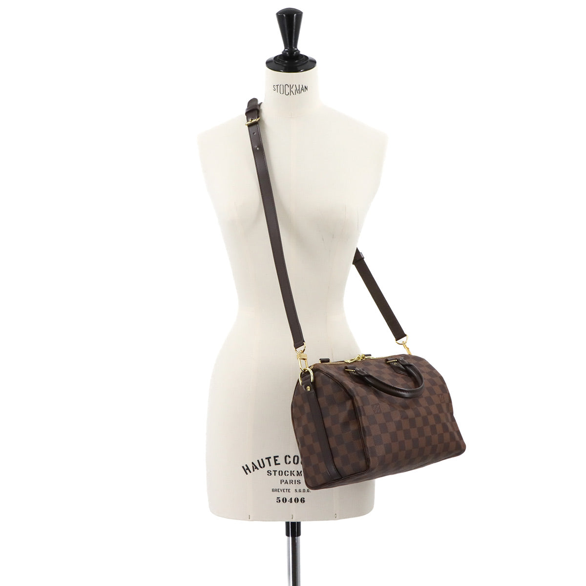 Damier Speedy Bandouliere 25 Hand Shoulder Bag N41368