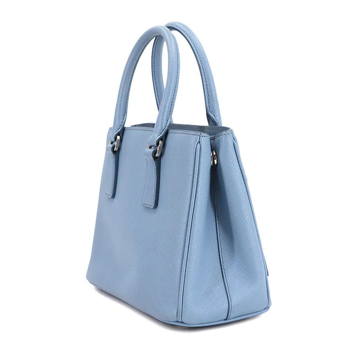 Galleria Mini Hand Shoulder Bag Saffiano Leather Blue 1BA296
