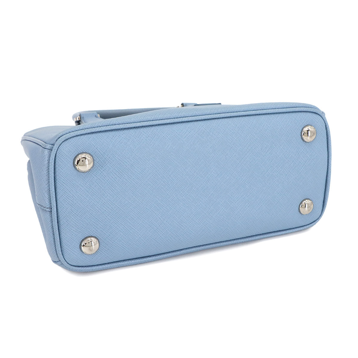 Galleria Mini Hand Shoulder Bag Saffiano Leather Blue 1BA296