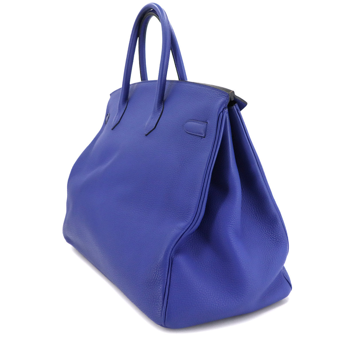 Birkin 40 Veau Togo Blue Electrique Hand Bag Purse